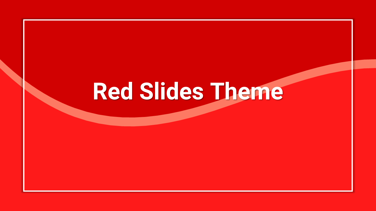 Red Google Slides Theme